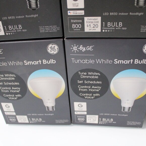 GE C by GE Tunable White Smart Bulb BR30 Bundle of 4 Dimmable LED 800 Lumens New - Picture 3 of 8